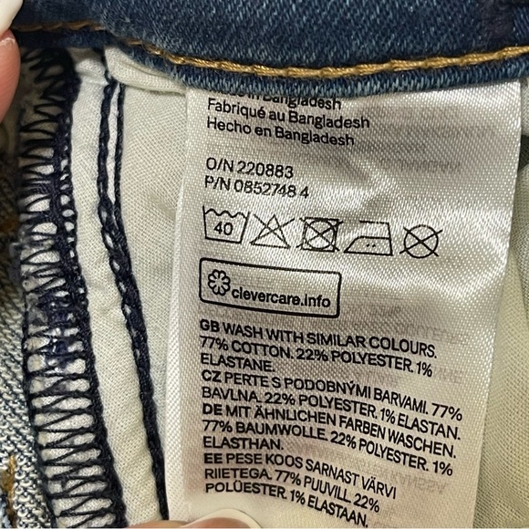 H&M Skinny Jeans Boys Size 4T Light Wash Adjustable Waist Denim New - Picture 5 of 10